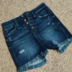 Kancan button up shorts, size medium